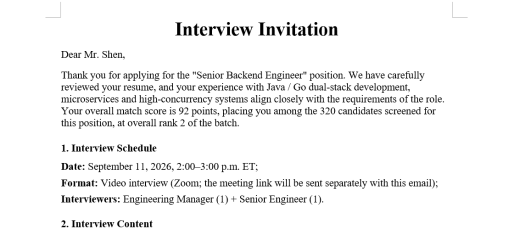 Kevin Shen_Interview Invitation
